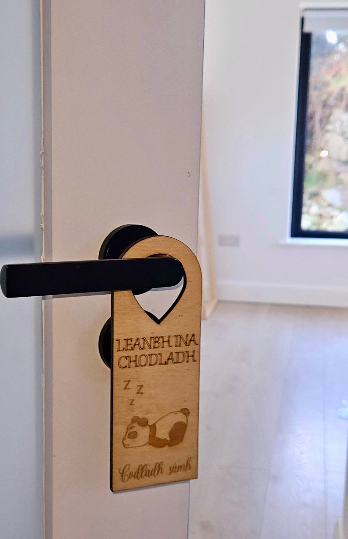Leanbh ina Chodladh (Baby asleep) Door Hangers