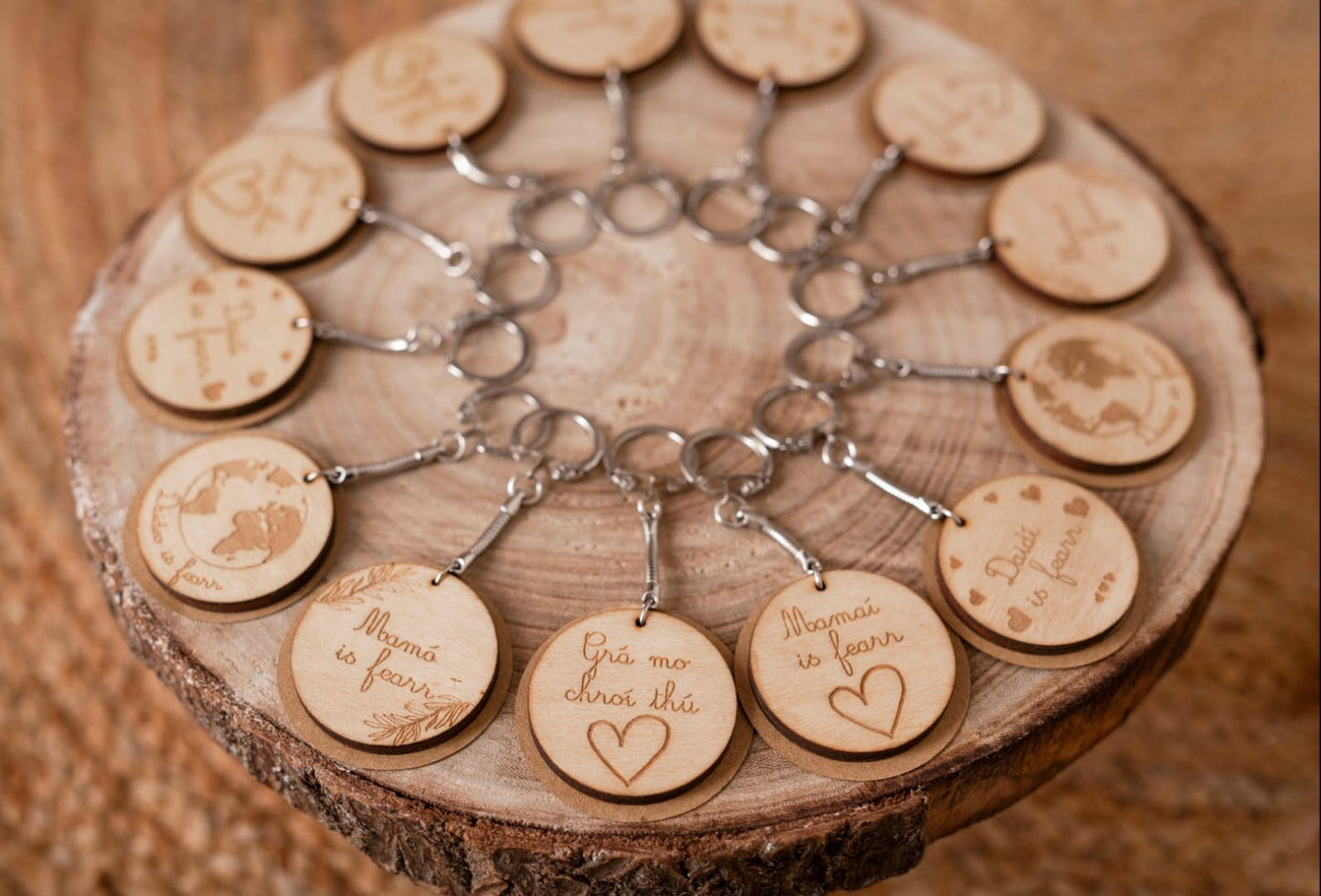 Wooden Keyrings